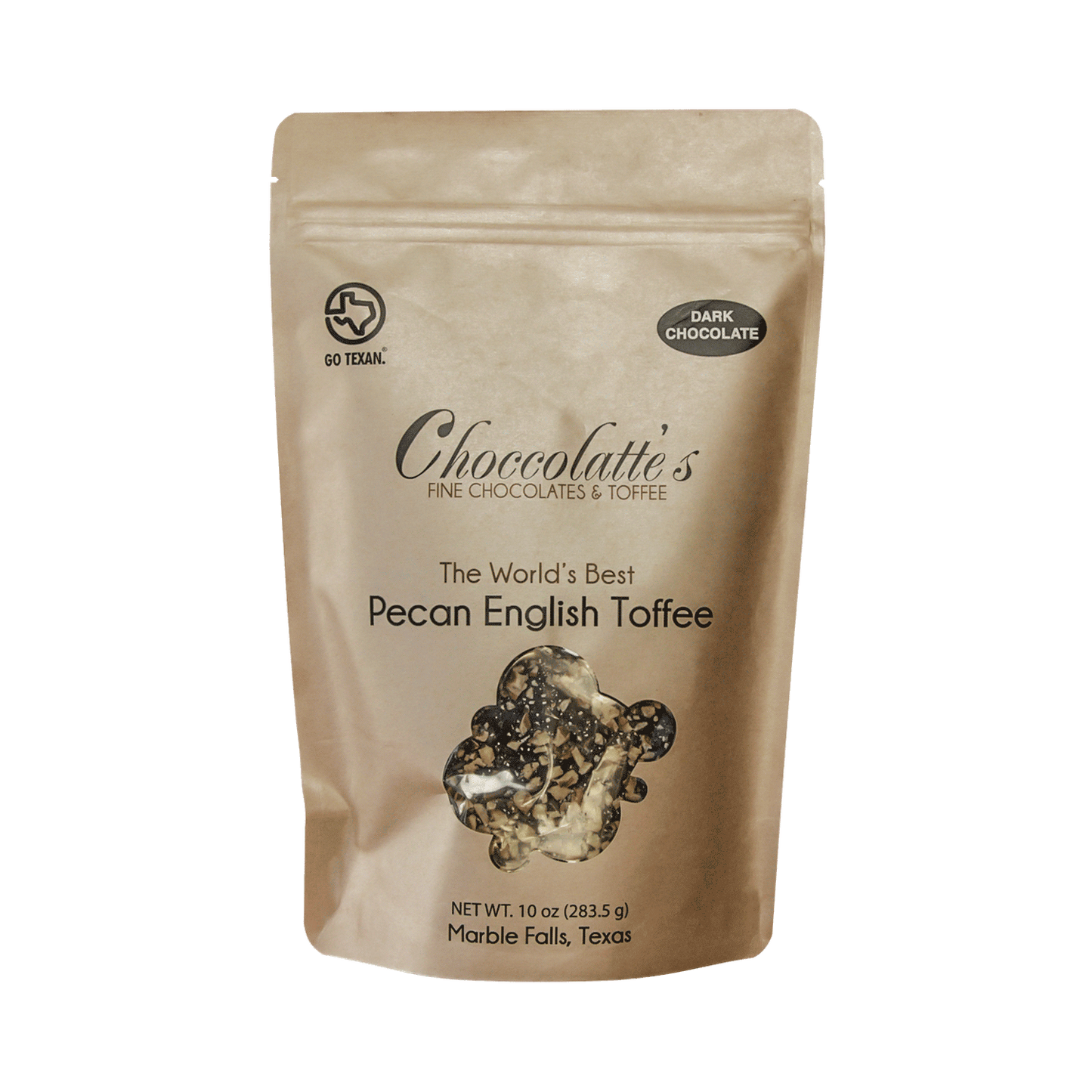 Dark Chocolate Pecan English Toffee